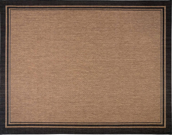 Gertmenian 21358 Nautical Tropical Carpet Outdoor Patio Rug, 5x7 Standard, Border Black