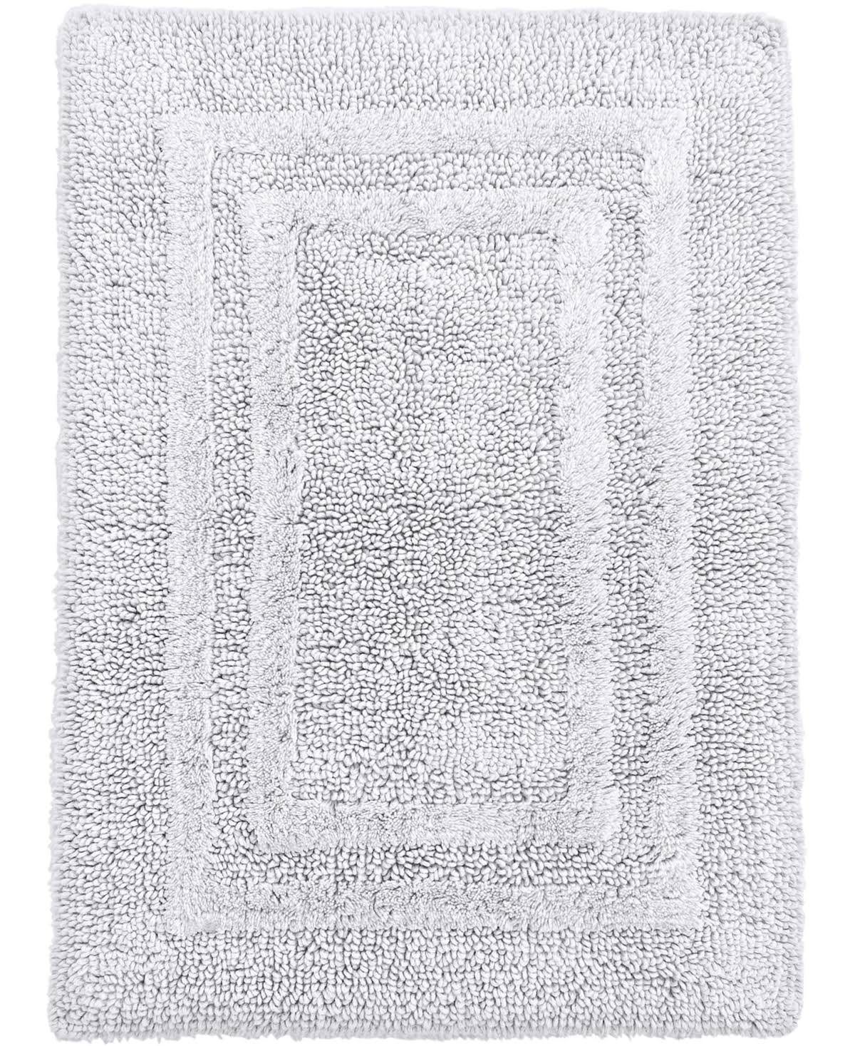 Hotel Collection Cotton Reversible 18" x 25" Bath Rug - White