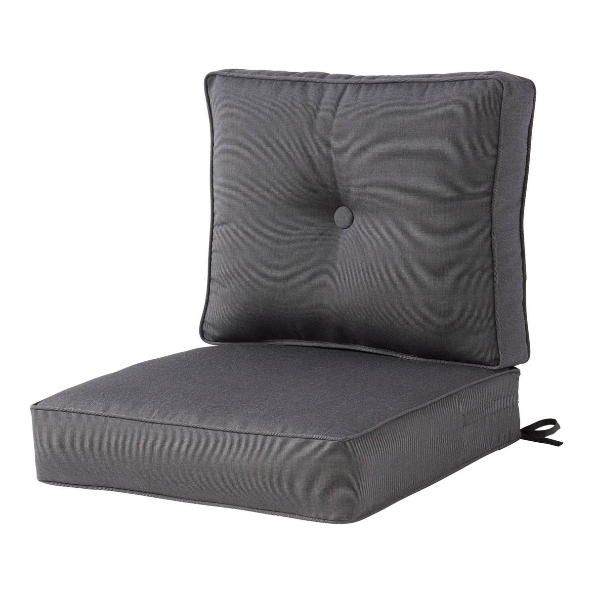 Sunbrella Denim 24 in. x 24 in. 2 - Piece Deep Seating Outdoor Lounge Chair Cushion Set