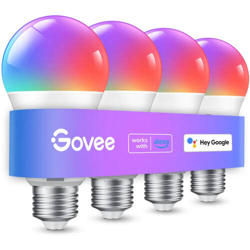 New - Govee Wi - Fi 800lm RGBWW 4pk LED Bulb