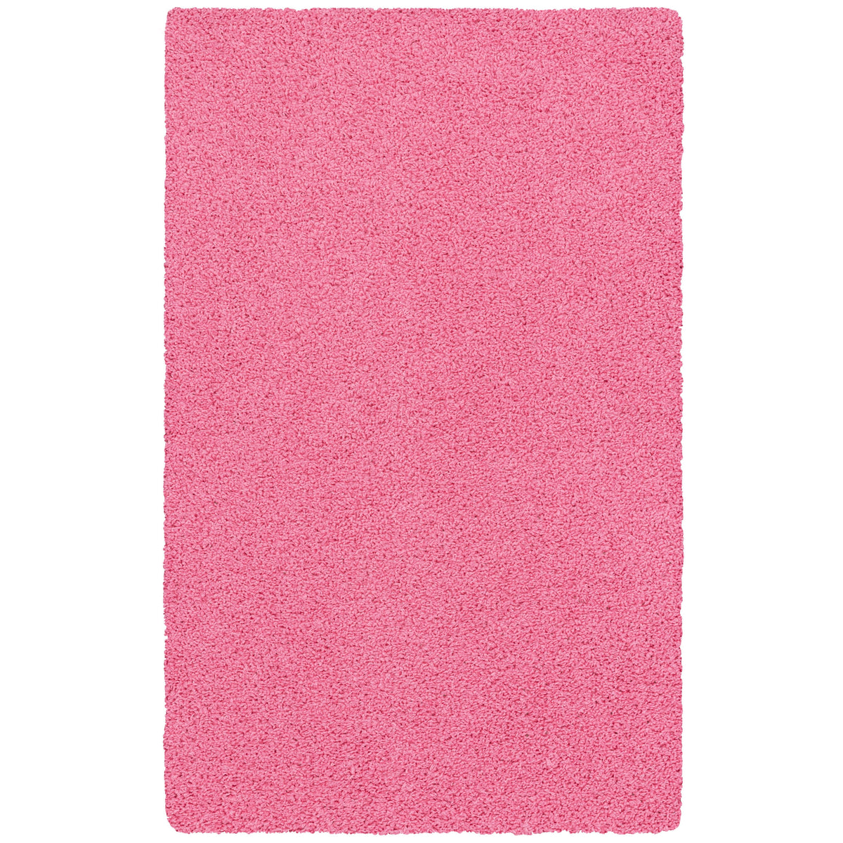 Mainstays Transitional Solid Pink Indoor Youth Shag Area Rug, 3' x 4'8"